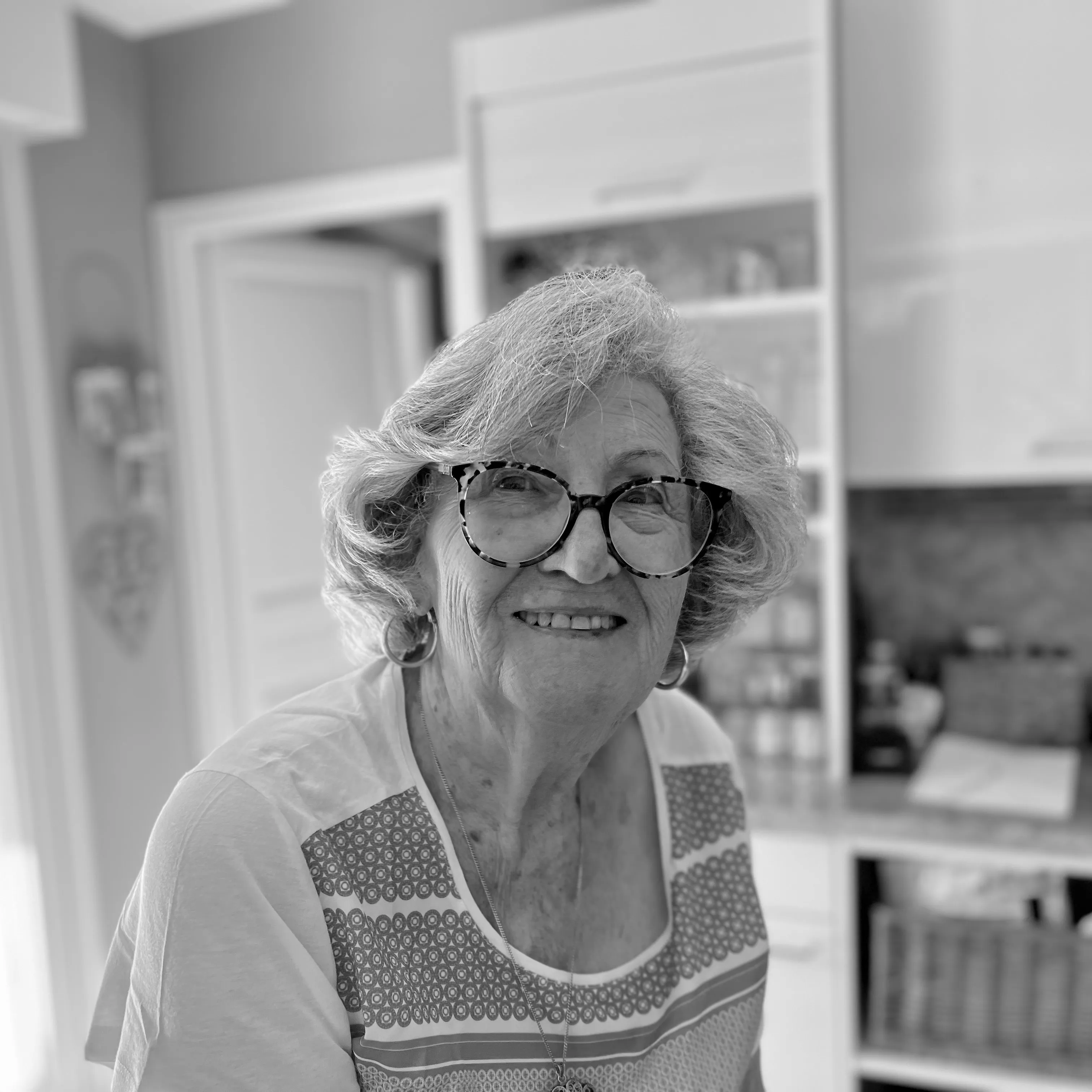 Une cliente à son domicile